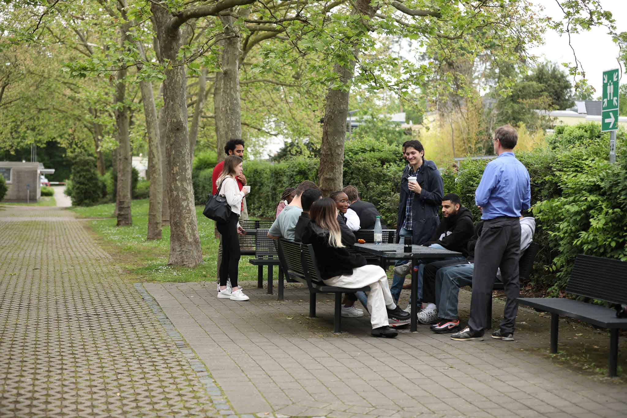 Außenanlage an der Hochschule Darmstadt